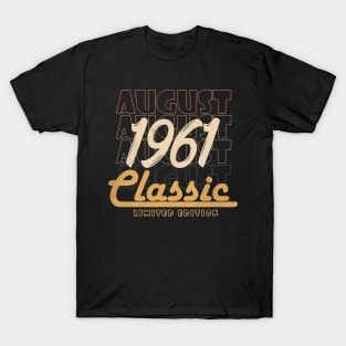 august 1961 birthday T-Shirt